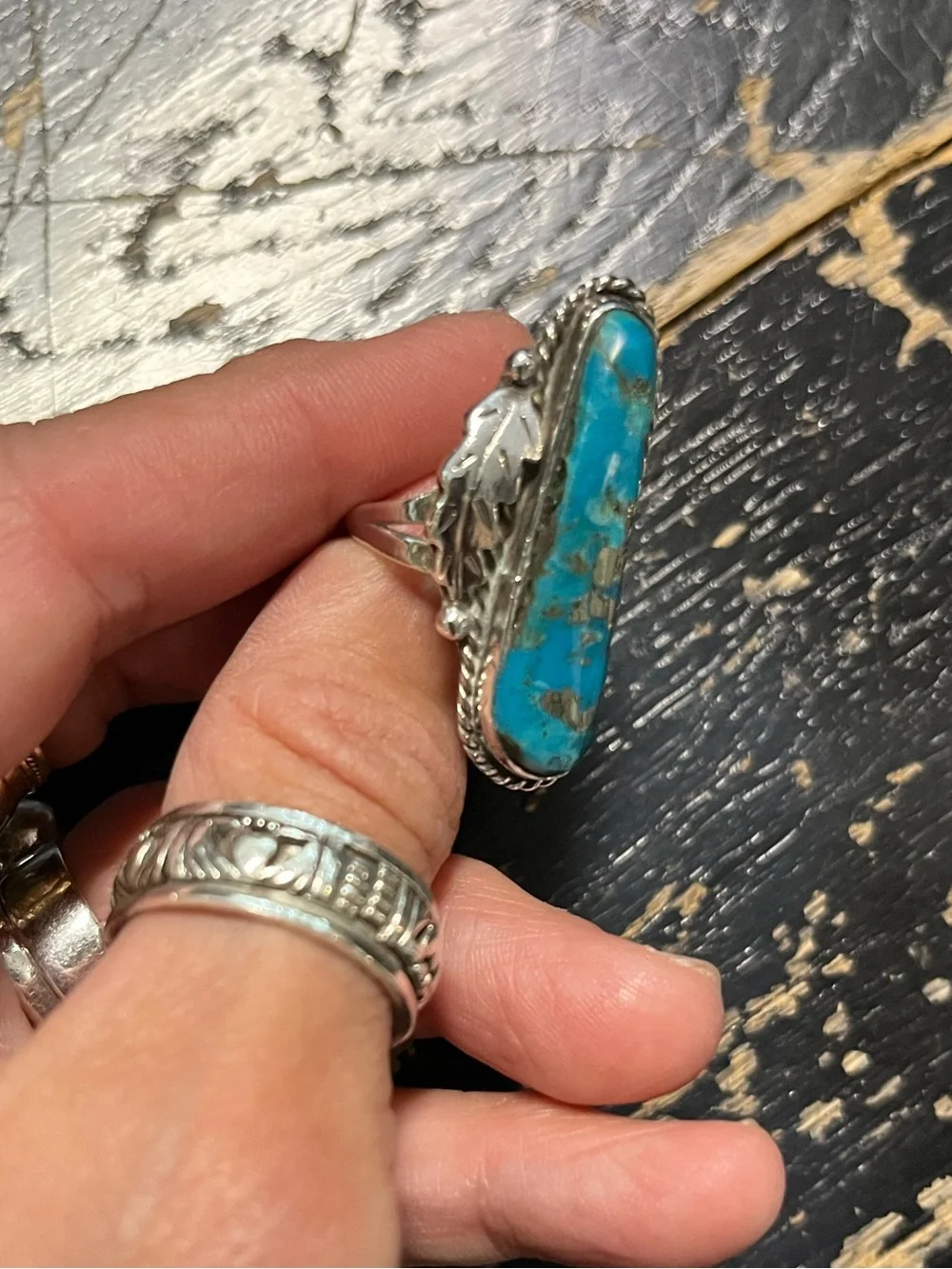 Old Pawn Turquoise Ring